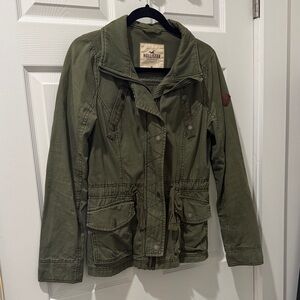 Hollister Khaki Green Utility Jacket
